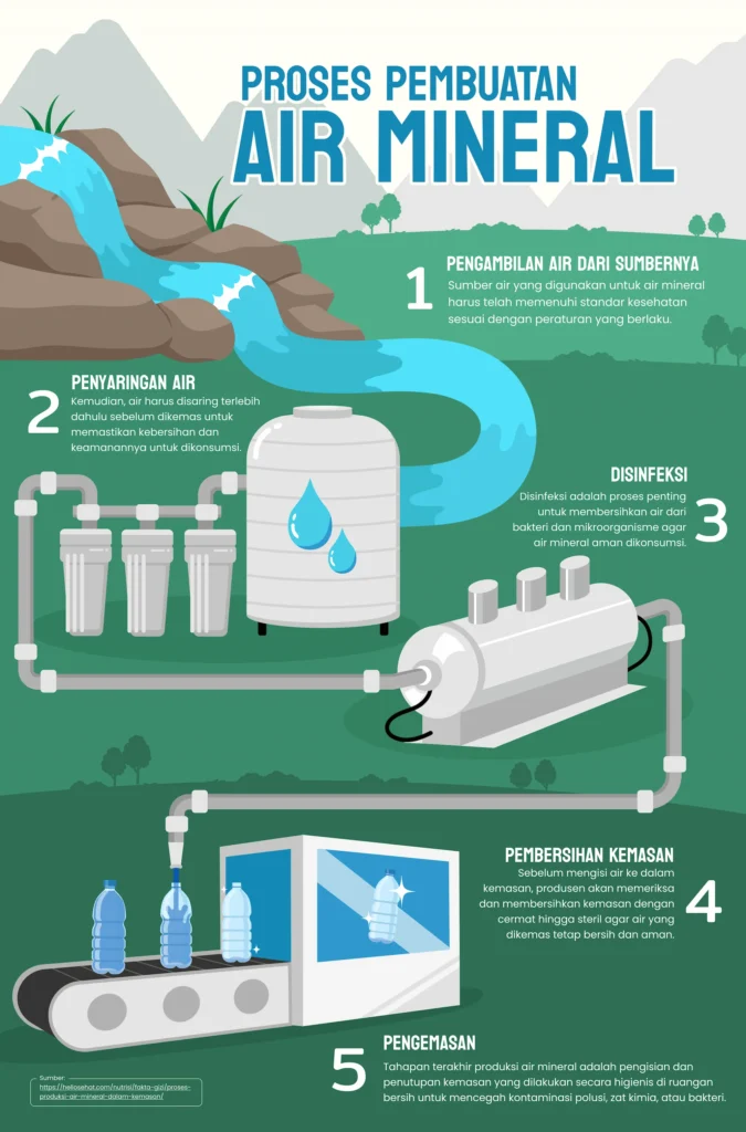 proses pembuatan air mineral
