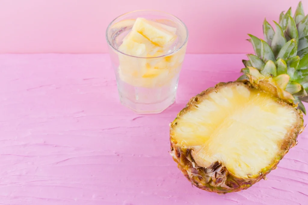 cara membuat infused water nanas