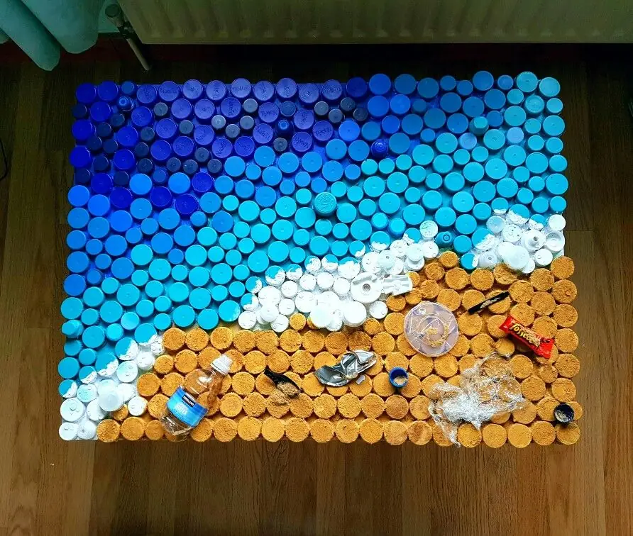 Mozaik Berbentuk Pemandangan