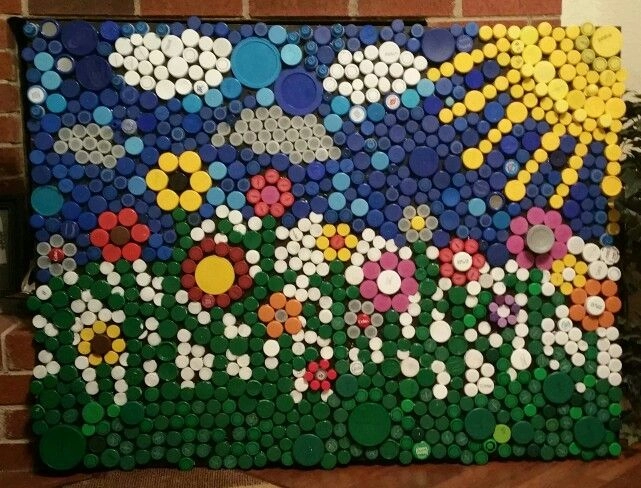 Mozaik Berbentuk Bunga